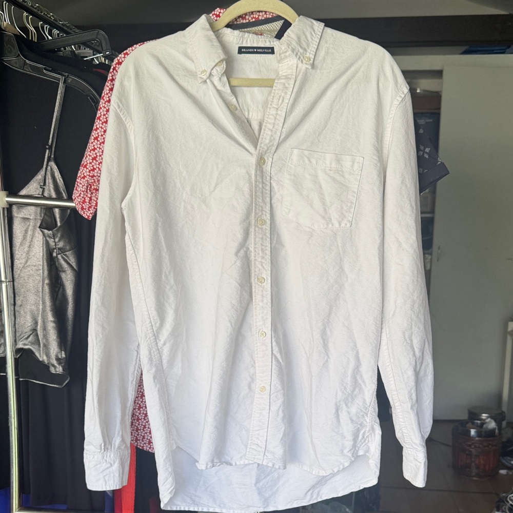 Brandy Melville Crisp White Casual Shirt